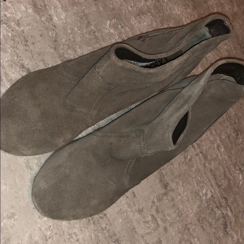 Tan booties